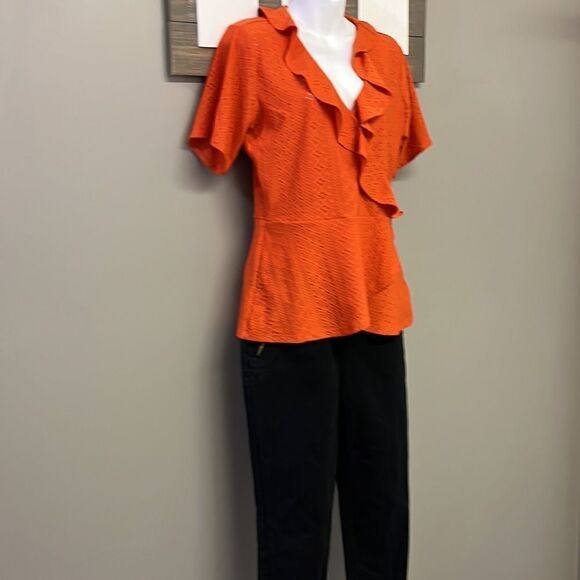 MICHAEL Michael Kors Skinny Black Pants with Gold Tone Hardware- Size 4 - Picture 8 of 10